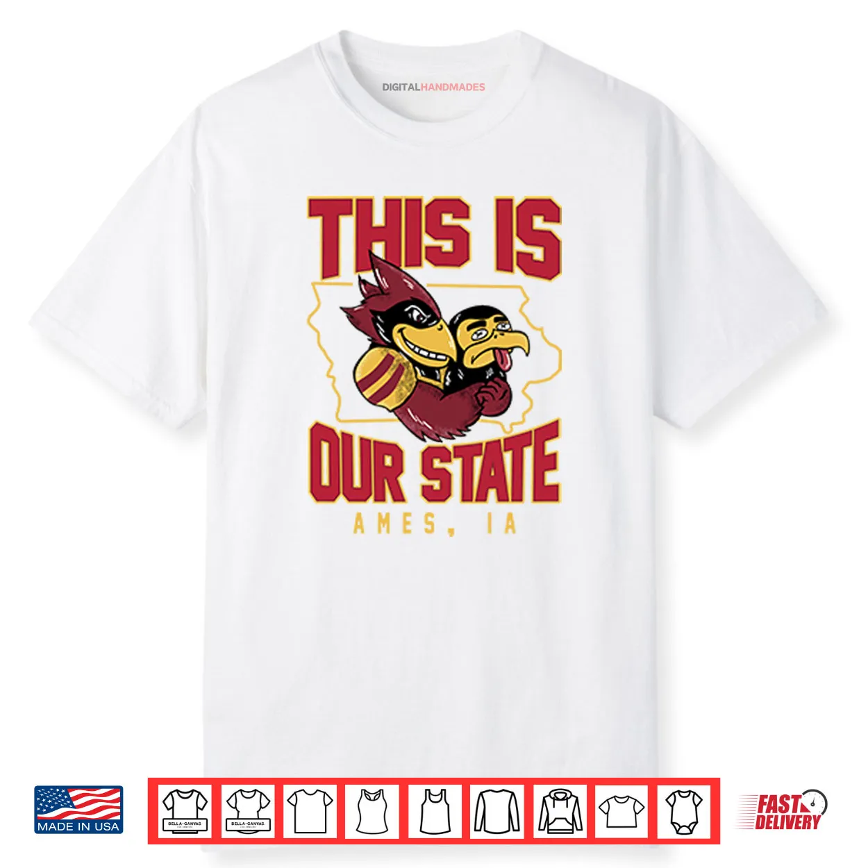 This Is Our State Iowa State Cyclones Ames IA Map Shirt