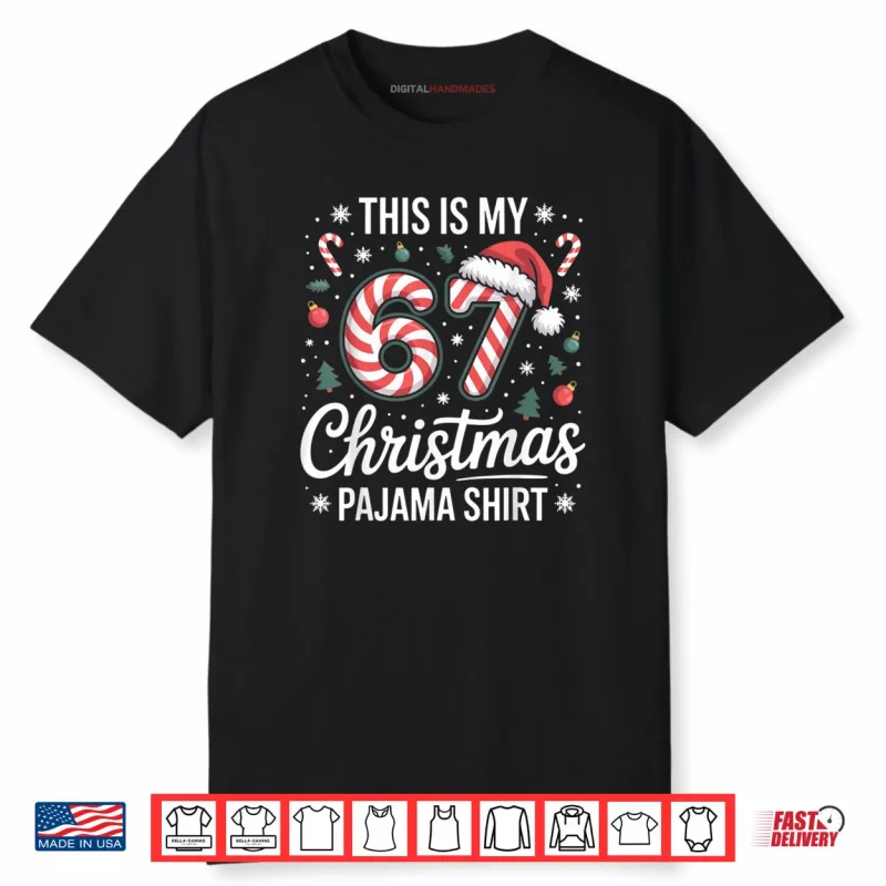 This My 67 Christmas Pajama 67 Meme Gen Alpha Boys Girls Shirt