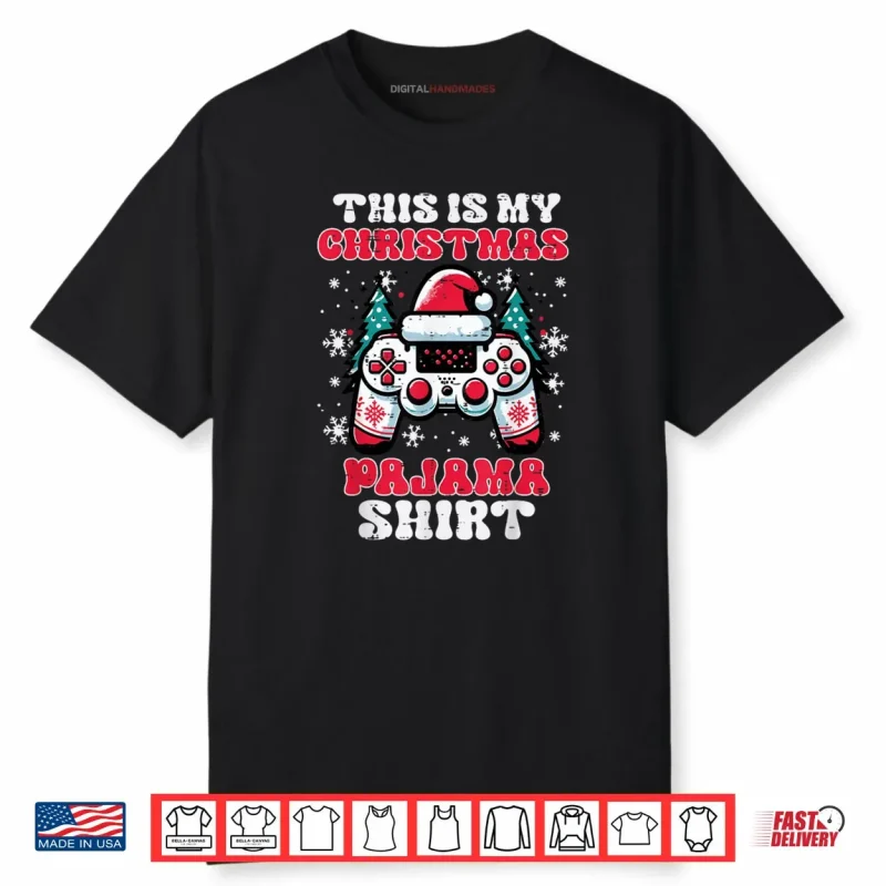 This My Christmas Pajama Shirt Gaming Xmas Shirt