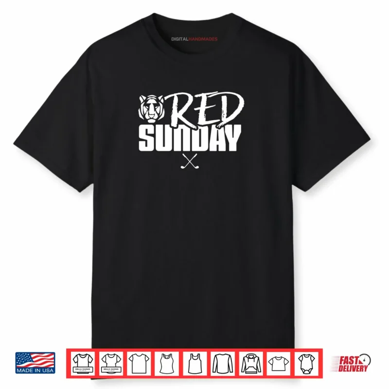 Tiger Red Sunday Golf Shirt