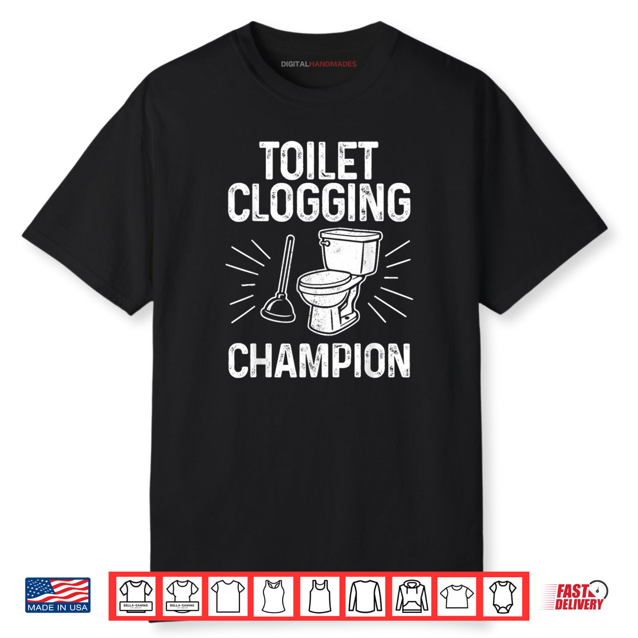 Toilet Clogging Champion Graphic Toilet Clogging Shirt