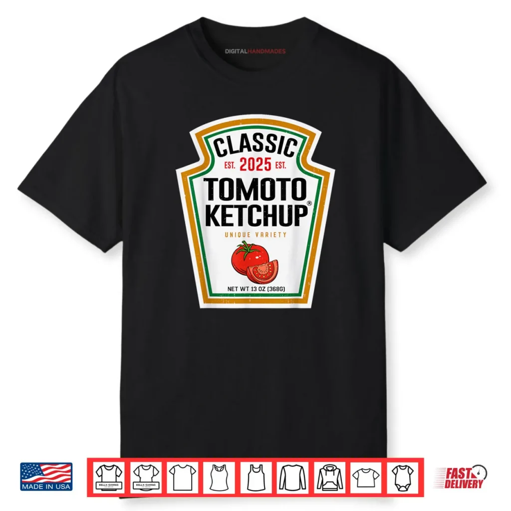 Tomato Ketchup Condiment DIY Halloween Costume Matching Shirt