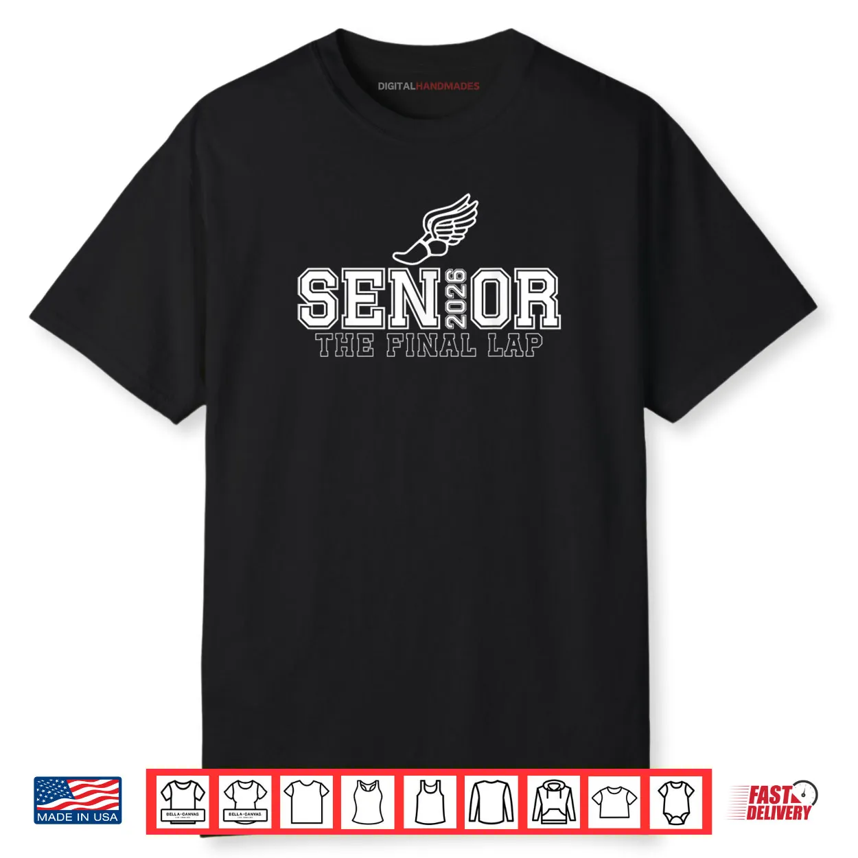 Track & Field Senior 2026 Graduation Year The Final Lap Shirt