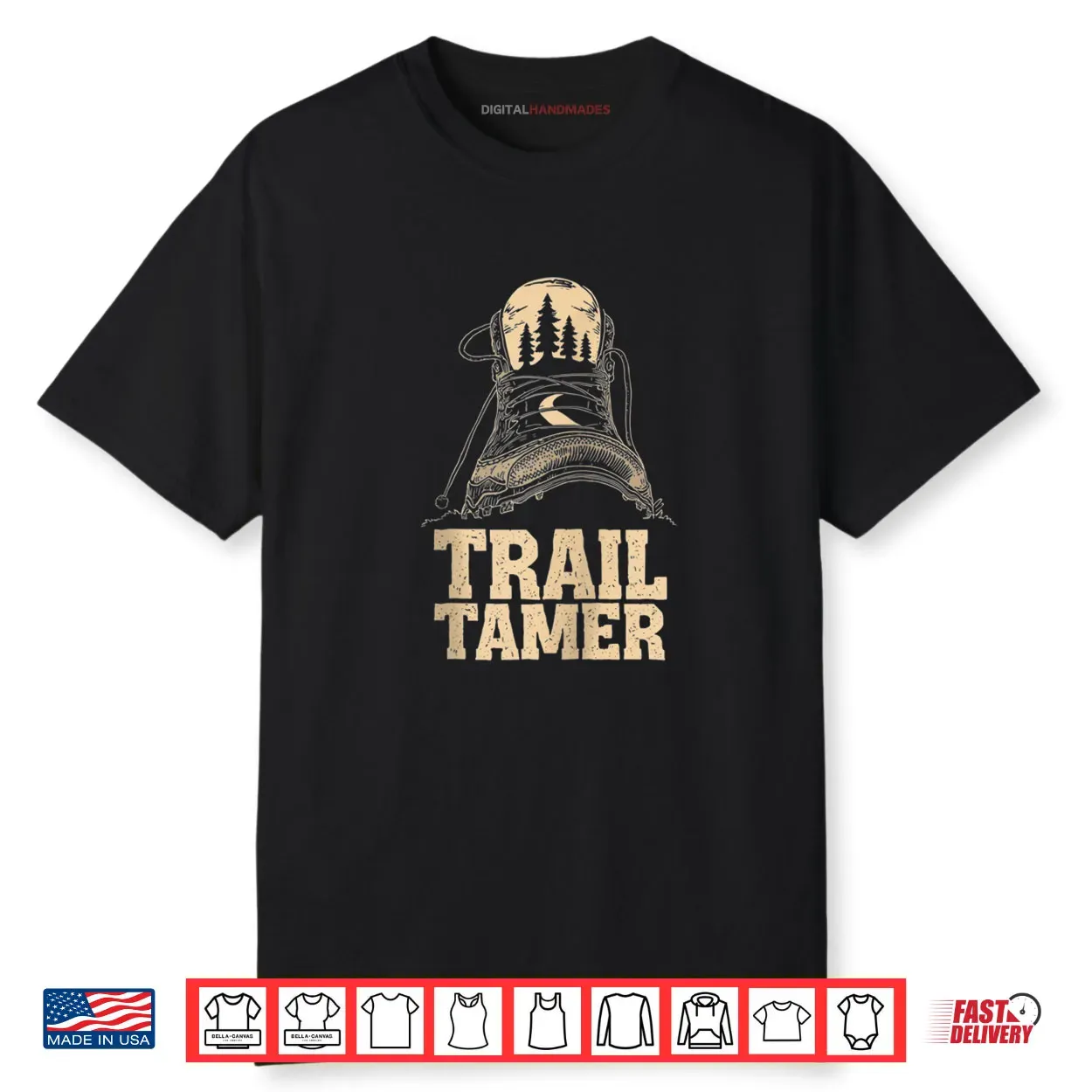 Trail Tamer Hiking Adventure Nature Explorer Art Shirt