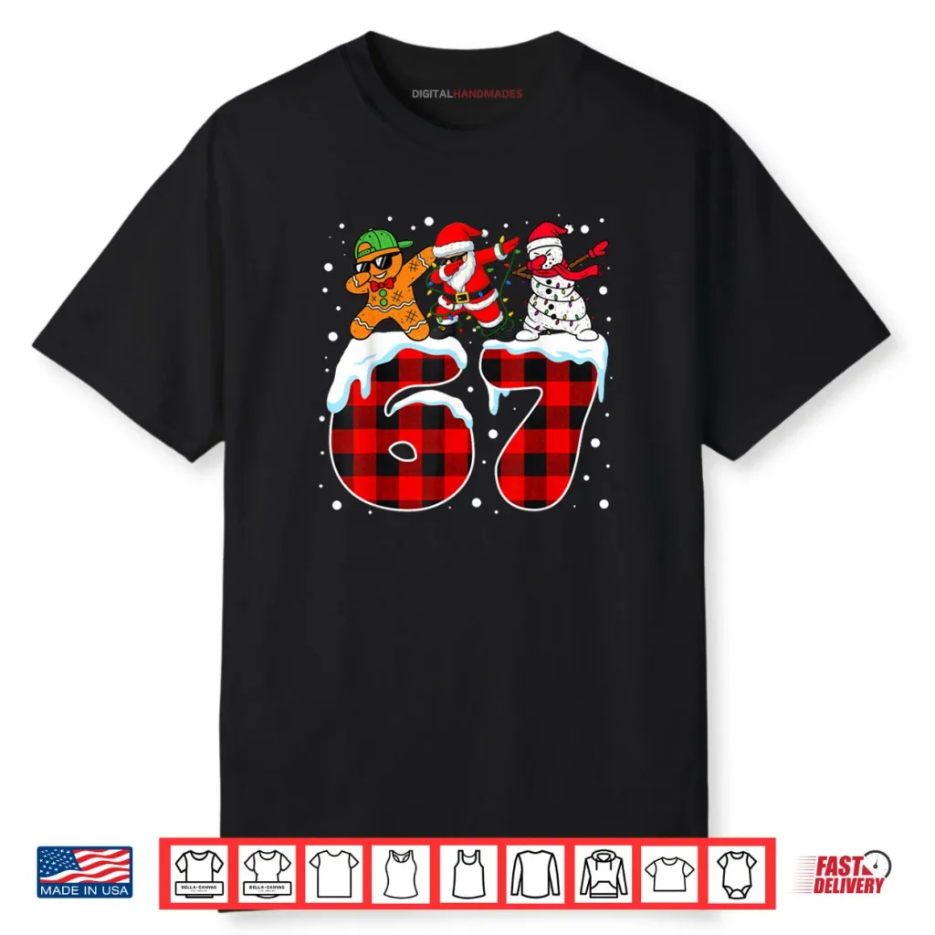 Trending Christmas Funny 67 Meme Six Seven Dabbing Santa Shirt 1 Trending Christmas Funny 67 Meme Six Seven Dabbing Santa Shirt