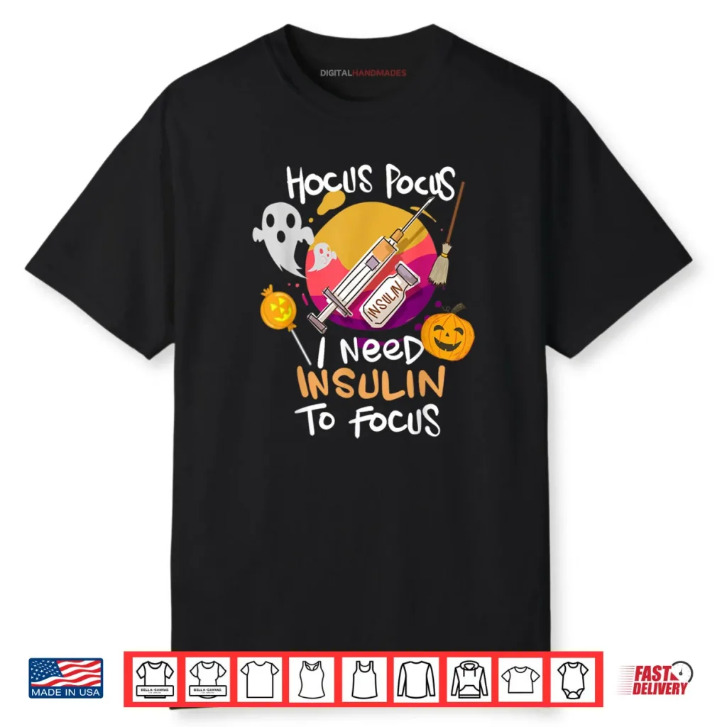 Type 1 Diabetes Hocus Pocus I Need Insulin to Focus Boys Shirt 1 Type 1 Diabetes Hocus Pocus I Need Insulin to Focus Boys Shirt