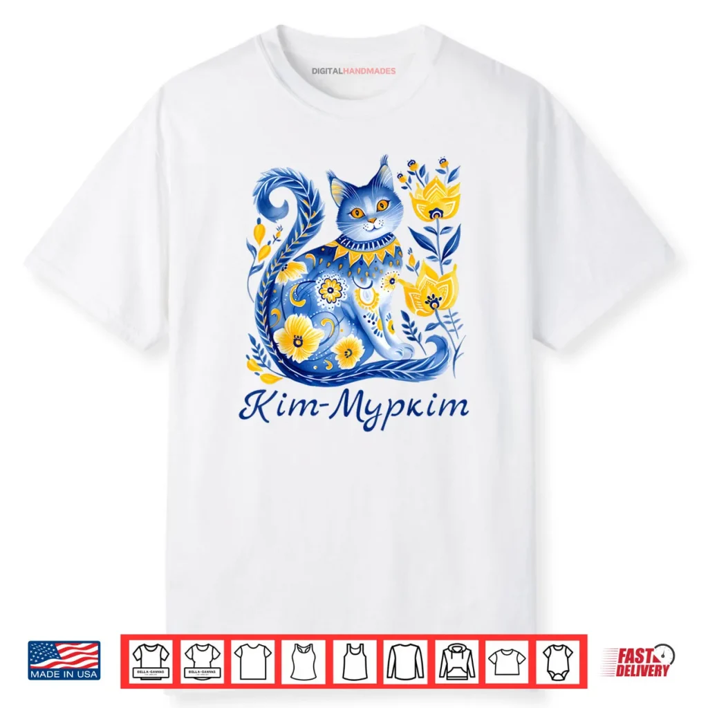 Ukraine Cat Cute Floral Ukrainian Flag Vyshyvanka Style Shirt 1 Ukraine Cat Cute Floral Ukrainian Flag Vyshyvanka Style Shirt