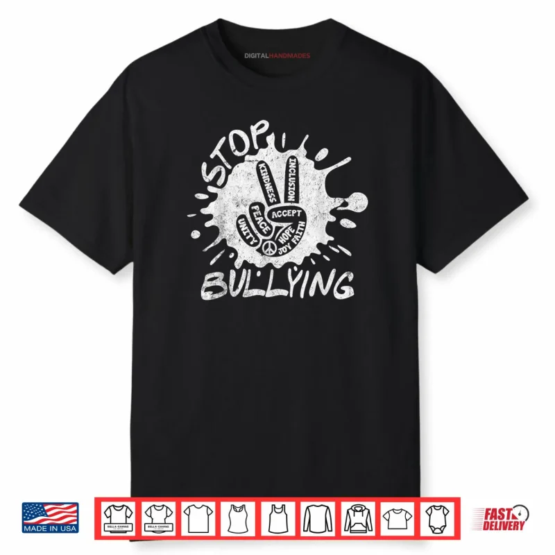 Unity Day Awareness Peace Kindness Hand Sign Stop Bullying 2 Shirt