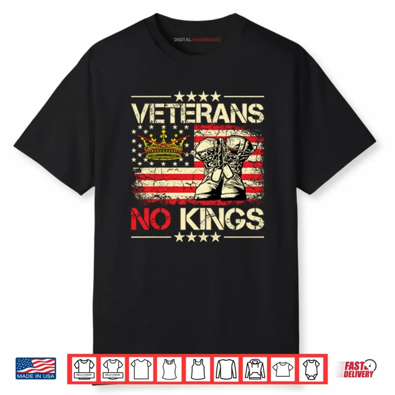 Veterans No Kings Military Protest Shirt