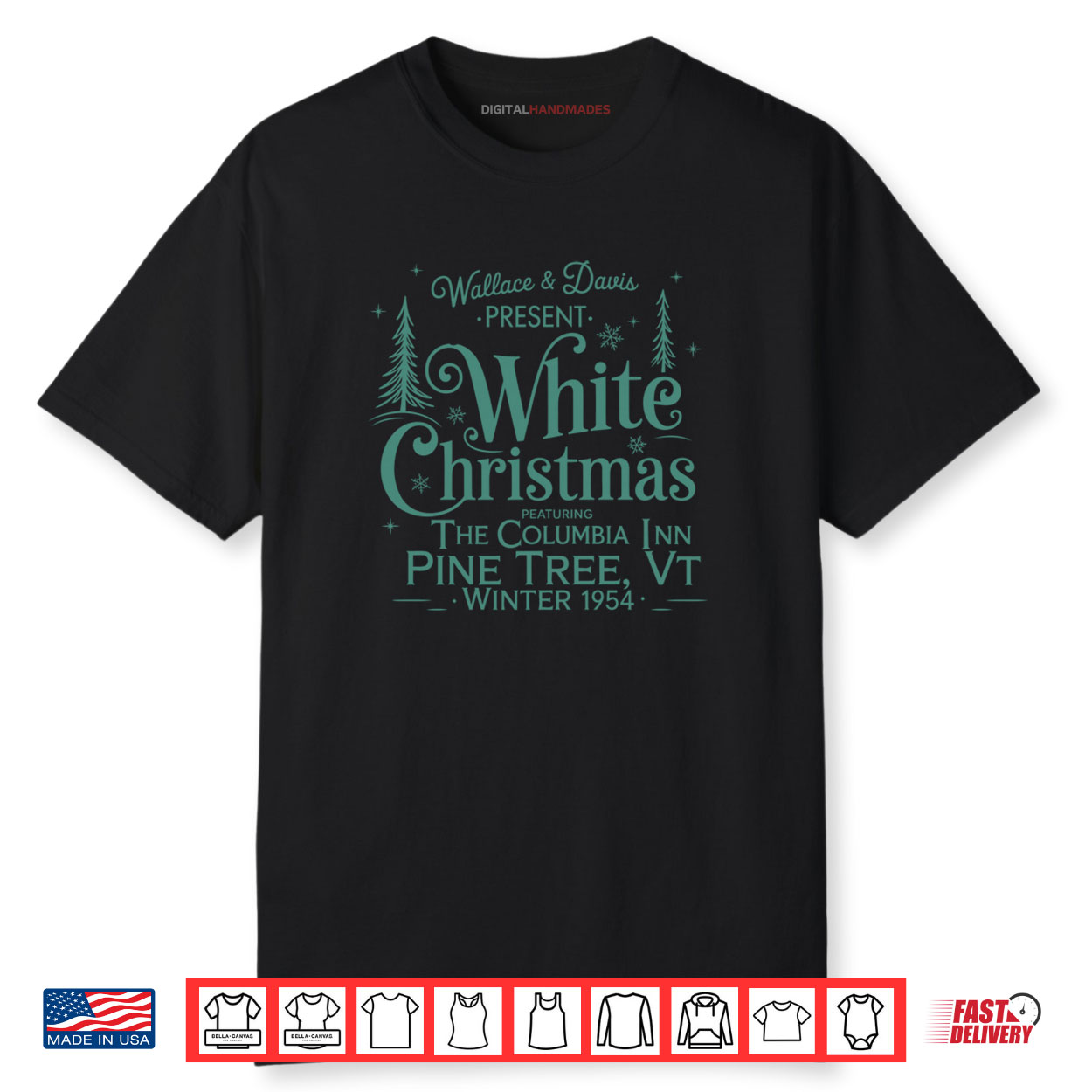 Wallace Davis White Christmas Xmas Christmas Holiday Shirt