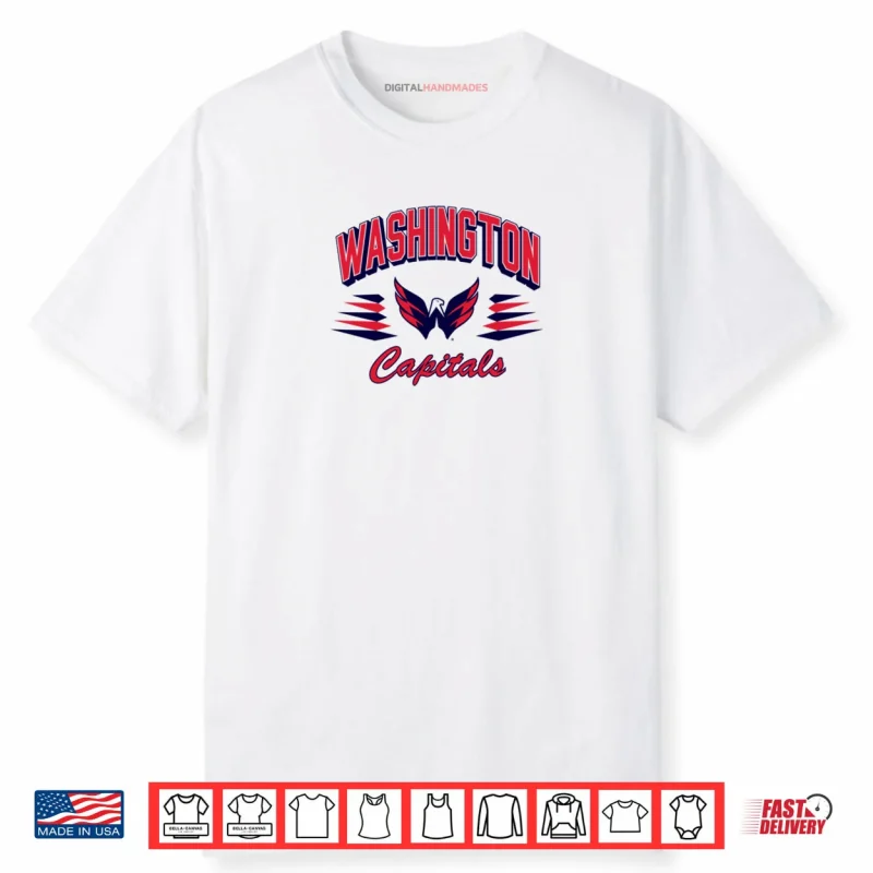Washington Capitals Retro Diamond White Officially Licensed Shirt