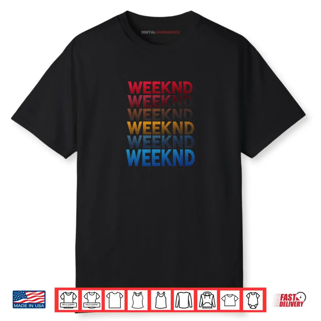 Weeknd Typography Shirt 1 Weeknd Typography Shirt