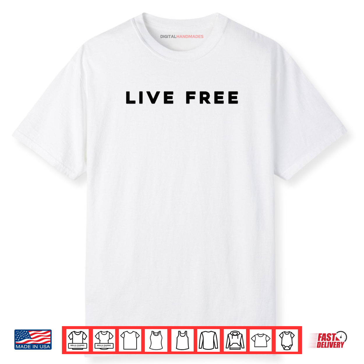 White Live Free Shirt