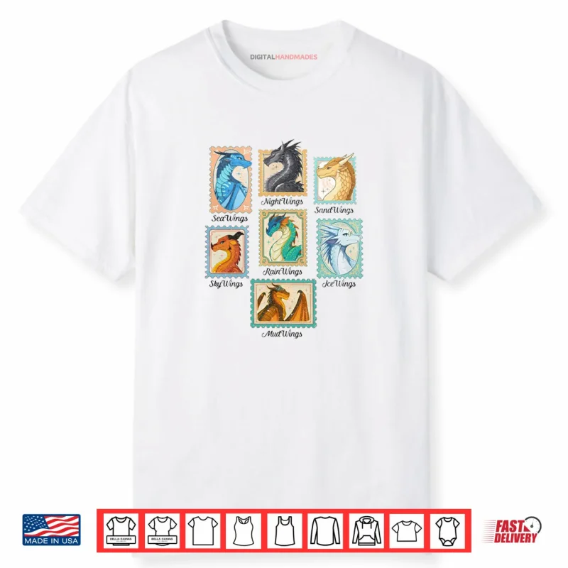 Wings Of Fire Dragons Queen of Pyrrhia NightWings SeaWings IceWings Shirt