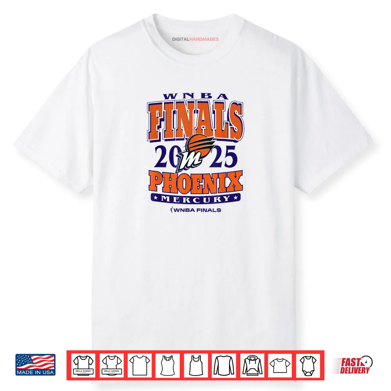 WNBA Official Phoenix Mercury 2025 Finals All or Nothing Shirt