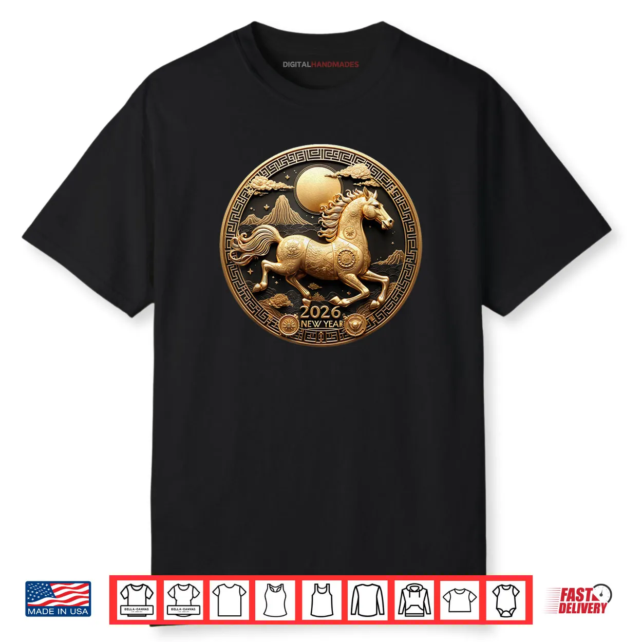 Year of The Horse 2026 Happy Chinese New Year 2026 Shirt
