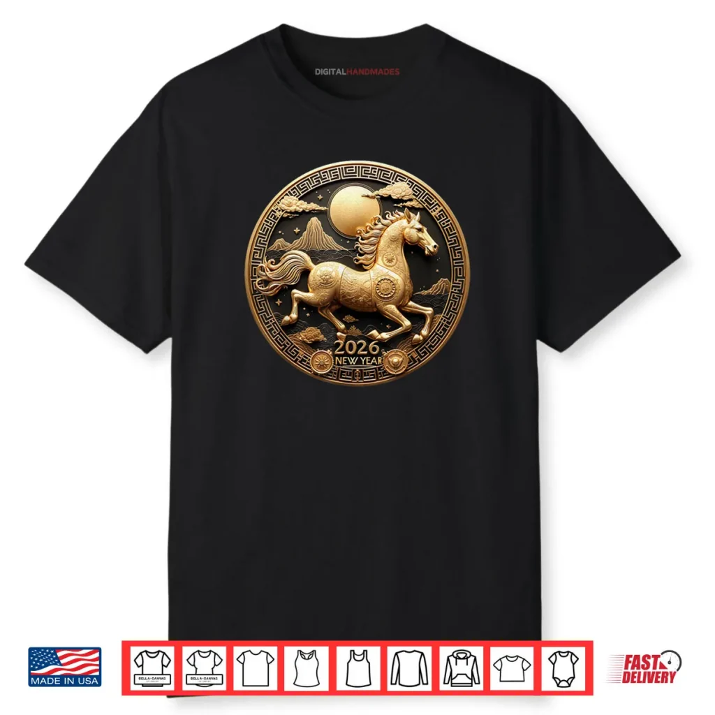 Year of The Horse 2026 Happy Chinese New Year 2026 Shirt 1 Year of The Horse 2026 Happy Chinese New Year 2026 Shirt