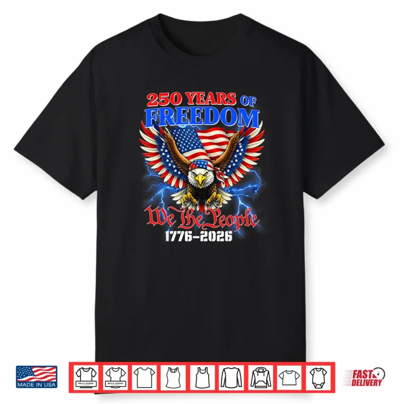 250 Years American 1776 2026 250th USA Birthday Shirt