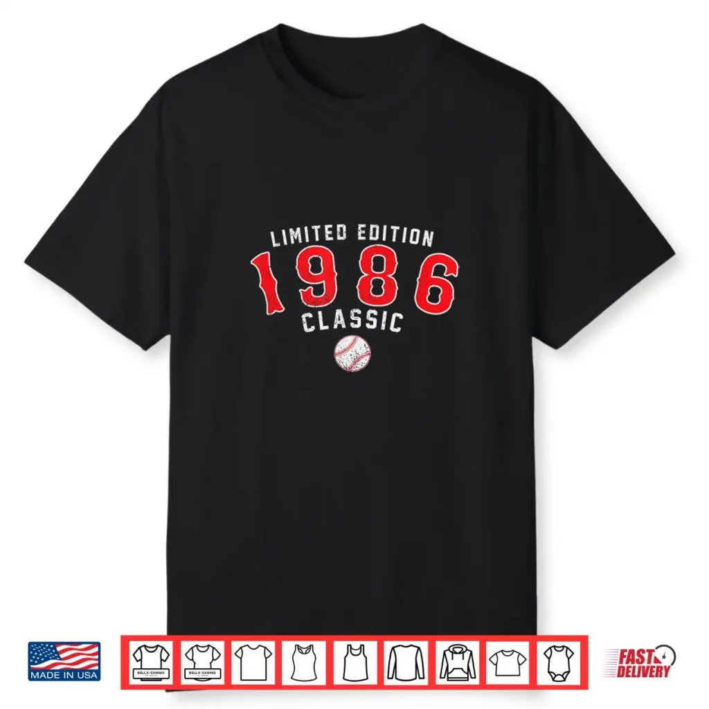 40 Year Old 1986 Classic Baseball 40Th Birthday Shirt