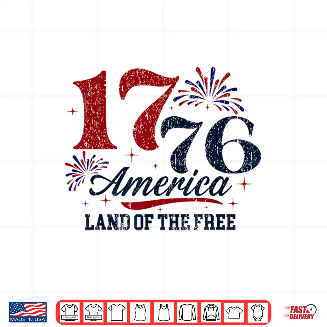 1776 America Land Of The Free Shirt 1776 America Land Of The Free Shirt