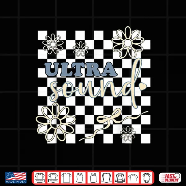 Retro Ultrasound Tech Floral Bow Sonographer Rdcs Sonography Shirt 4 Design Retro Ultrasound Tech Floral Bow Sonographer Rdcs Sonography Shirt