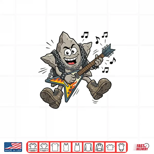 Rock Shaped Star Rockstar Funny Pun Playing Guitar Shirt 4 Design Rock Shaped Star Rockstar Funny Pun Playing Guitar Shirt