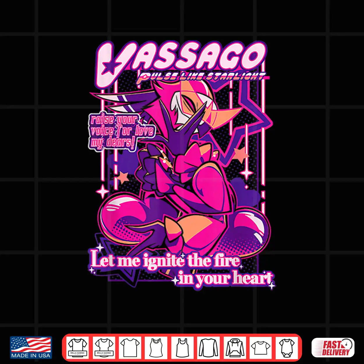 Vassago From Helluva Boss With Love Shirt Vassago From Helluva Boss With Love Shirt