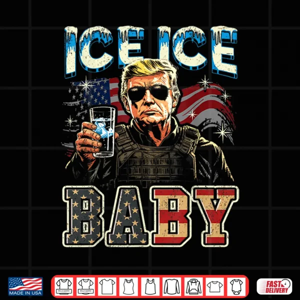 Design Vintage Ice Baby Funny Trump Shirt