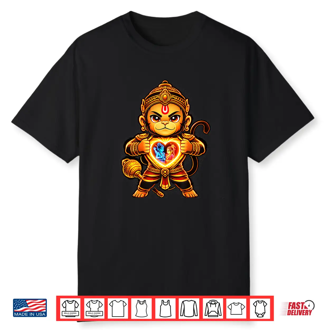 Hanumanji Hanuman Hindu Monkey God Lover Devotee Shirt Hanumanji Hanuman Hindu Monkey God Lover Devotee Shirt
