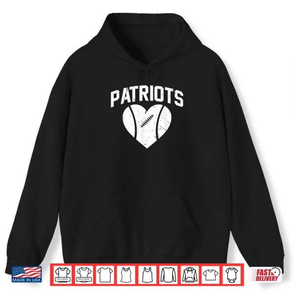 Hoodie Retro Patriots School Spirit Go Patriots Love Shirt