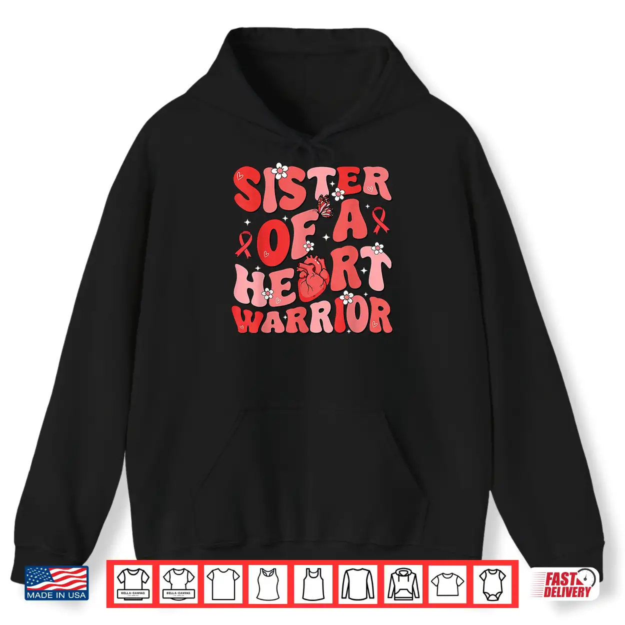 Sister Of A Heart Warrior Heart Disease Awareness Chd Go Red Shirt Sister Of A Heart Warrior Heart Disease Awareness Chd Go Red Shirt