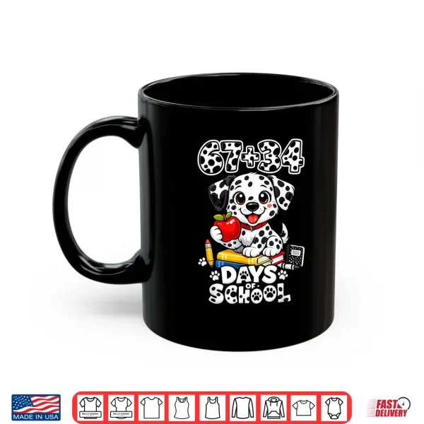 Mug 6734 Days School 101 Days Cute Dog Teacher Kids Shirt