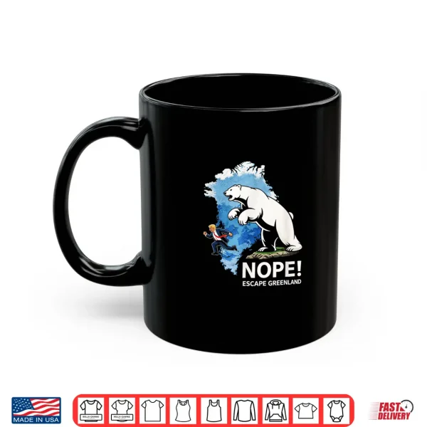 Mug Greenland Defense Force Funny Bear Design Arctic Humor Shirt