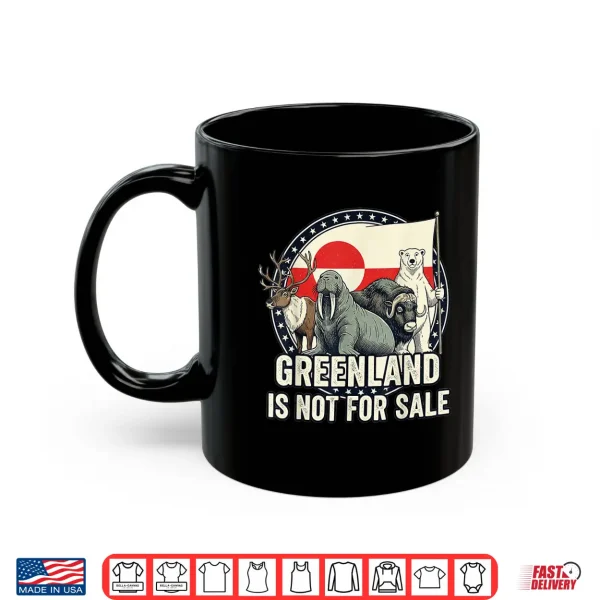Mug Greenland Not For Sale Greenland Flag Animals Greenlanders Shirt