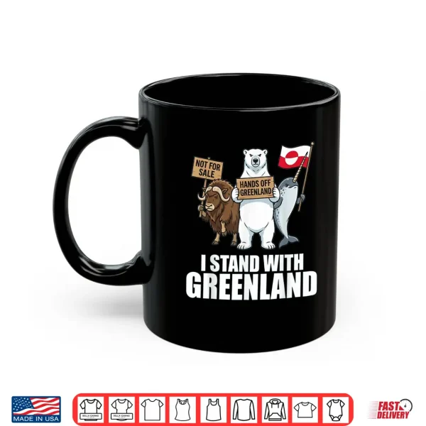 Mug I Stand With Greenland Flag Support Greenlanders Shirt