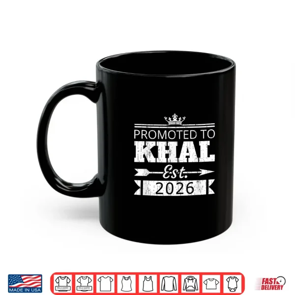 Mug Promoted To Khal Est 2026 New Uncle Reveal Vintage Shirt