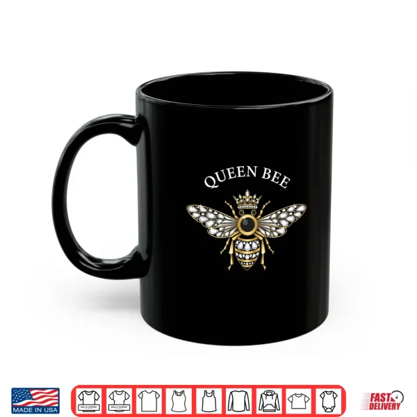 Mug Queen Bee Floral Crown Bee Illustration Nature Outdoors Shirt