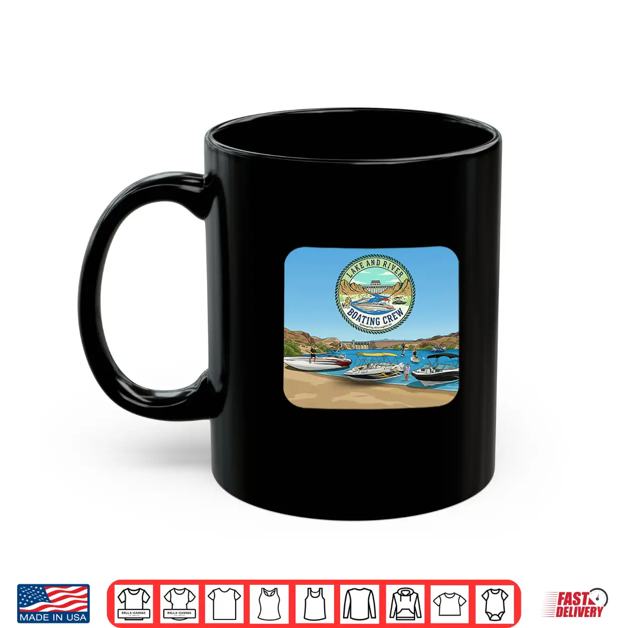 River And Lake Boating Crew With Boats Jet Ski E Foil Shirt River And Lake Boating Crew With Boats Jet Ski E Foil Shirt