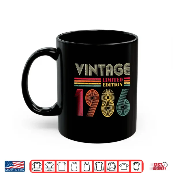 Vintage 1986 40Th Birthday Gift Men Women 40 Years Old Shirt 3 Mug Vintage 1986 40Th Birthday Gift Men Women 40 Years Old Shirt