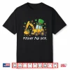St Patricks Day Bulldozer Saint Paddys Construction Boys Kid Shirt