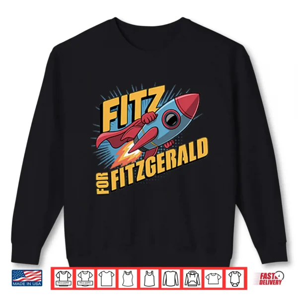 Sweatshirt Fitz For Fitzgerald Rocketship Shirt