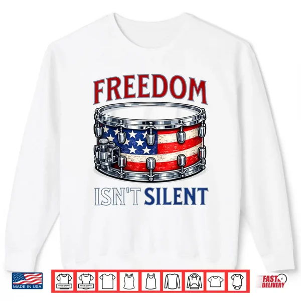 Sweatshirt Patriotic Drummer Snare Drum Retro Vintage American Design Shirt