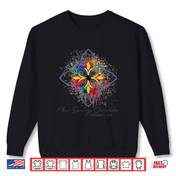 Sweatshirt Rainbow Splatter Chocolate Shop Shirt