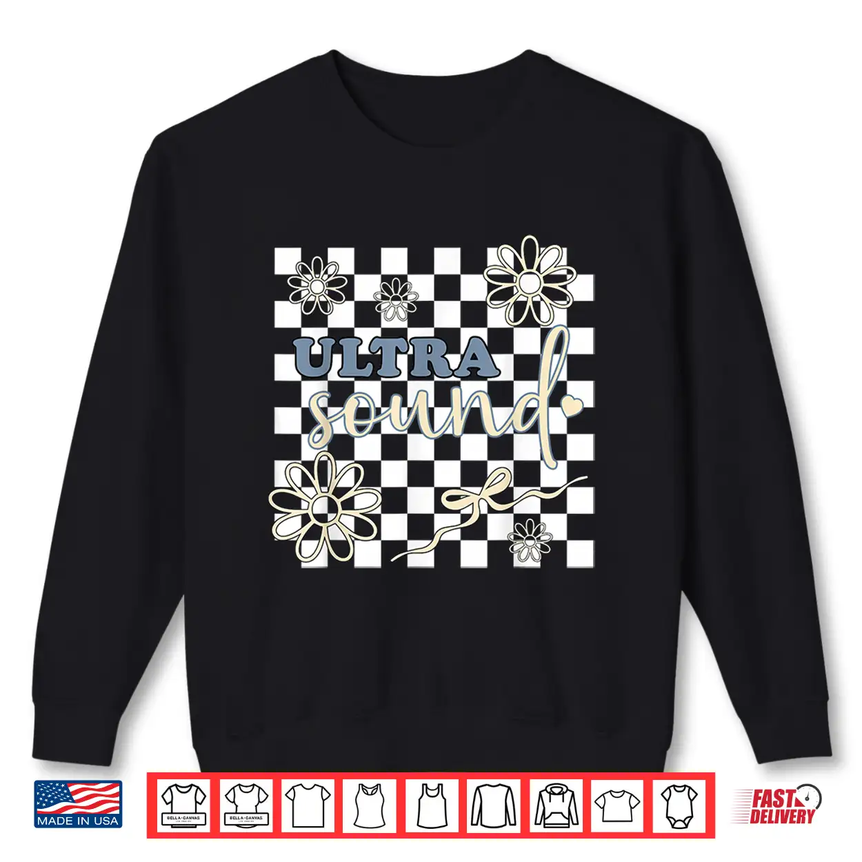 Retro Ultrasound Tech Floral Bow Sonographer Rdcs Sonography Shirt Retro Ultrasound Tech Floral Bow Sonographer Rdcs Sonography Shirt