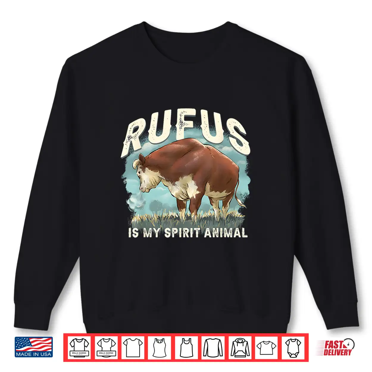 Rufus The Bull Rufus Is My Spirit Animal Shirt Rufus The Bull Rufus Is My Spirit Animal Shirt