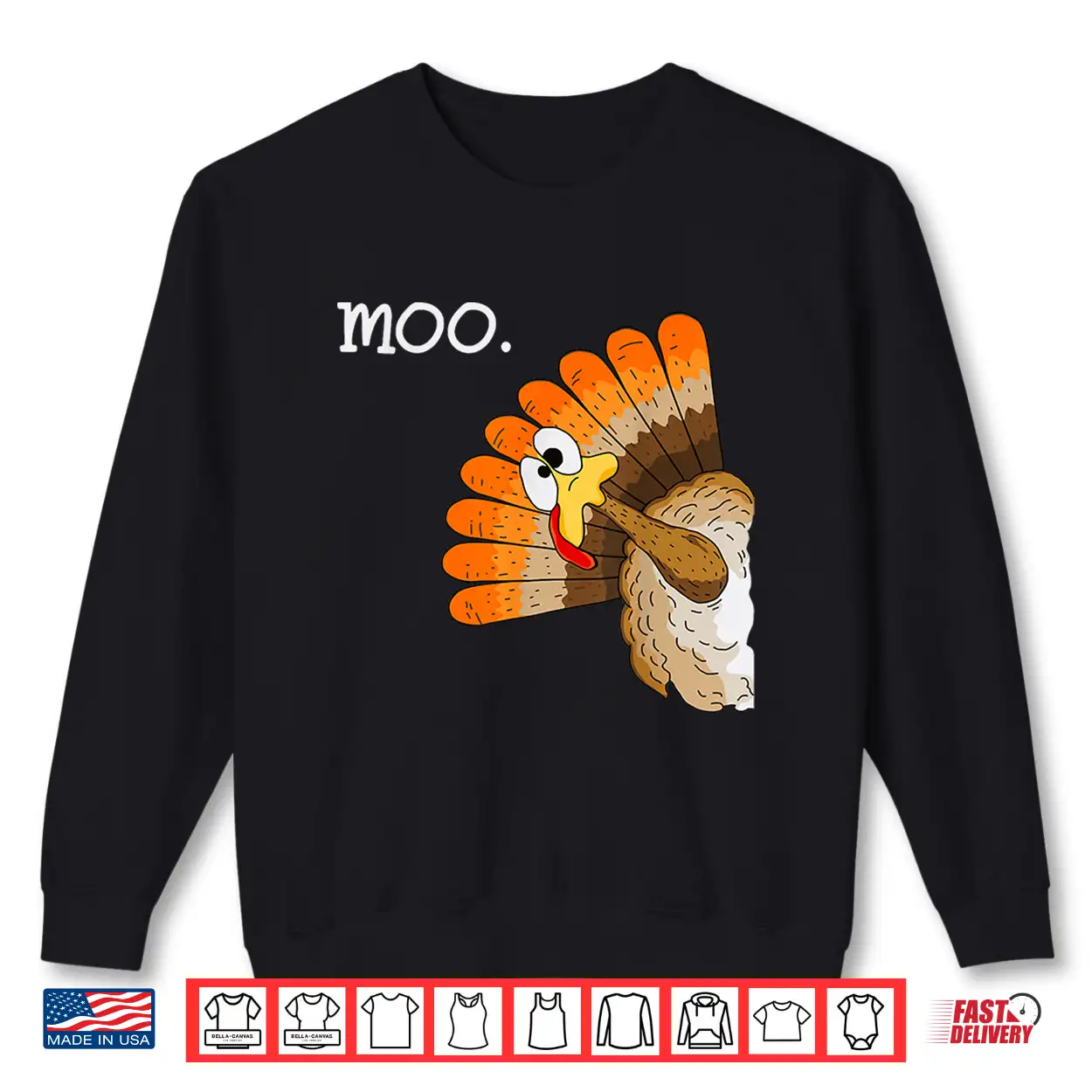 Turkey Moo Funny Thanksgiving Shirt Turkey Moo Funny Thanksgiving Shirt