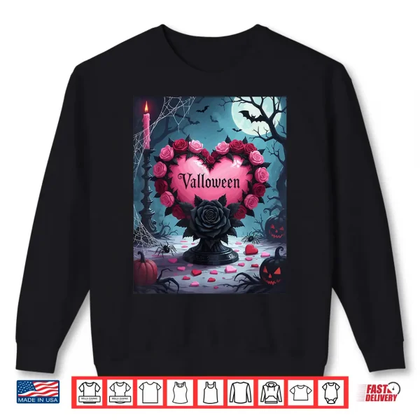 Sweatshirt Valloween Romance And Menace Shirt