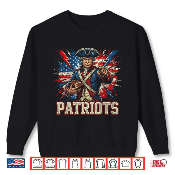 Sweatshirt Vintage Patriots High School Spirit Go Patriots Love Shirt
