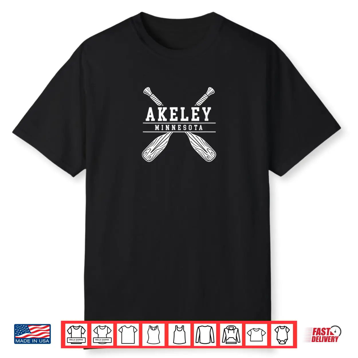 Akeley Minnesota Lake Paddle Outdoor Nature Shirt