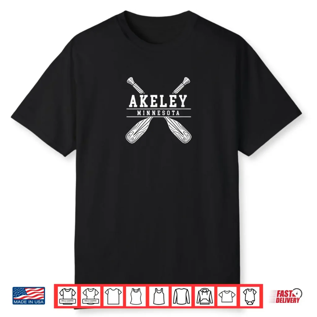 Akeley Minnesota Lake Paddle Outdoor Nature Shirt